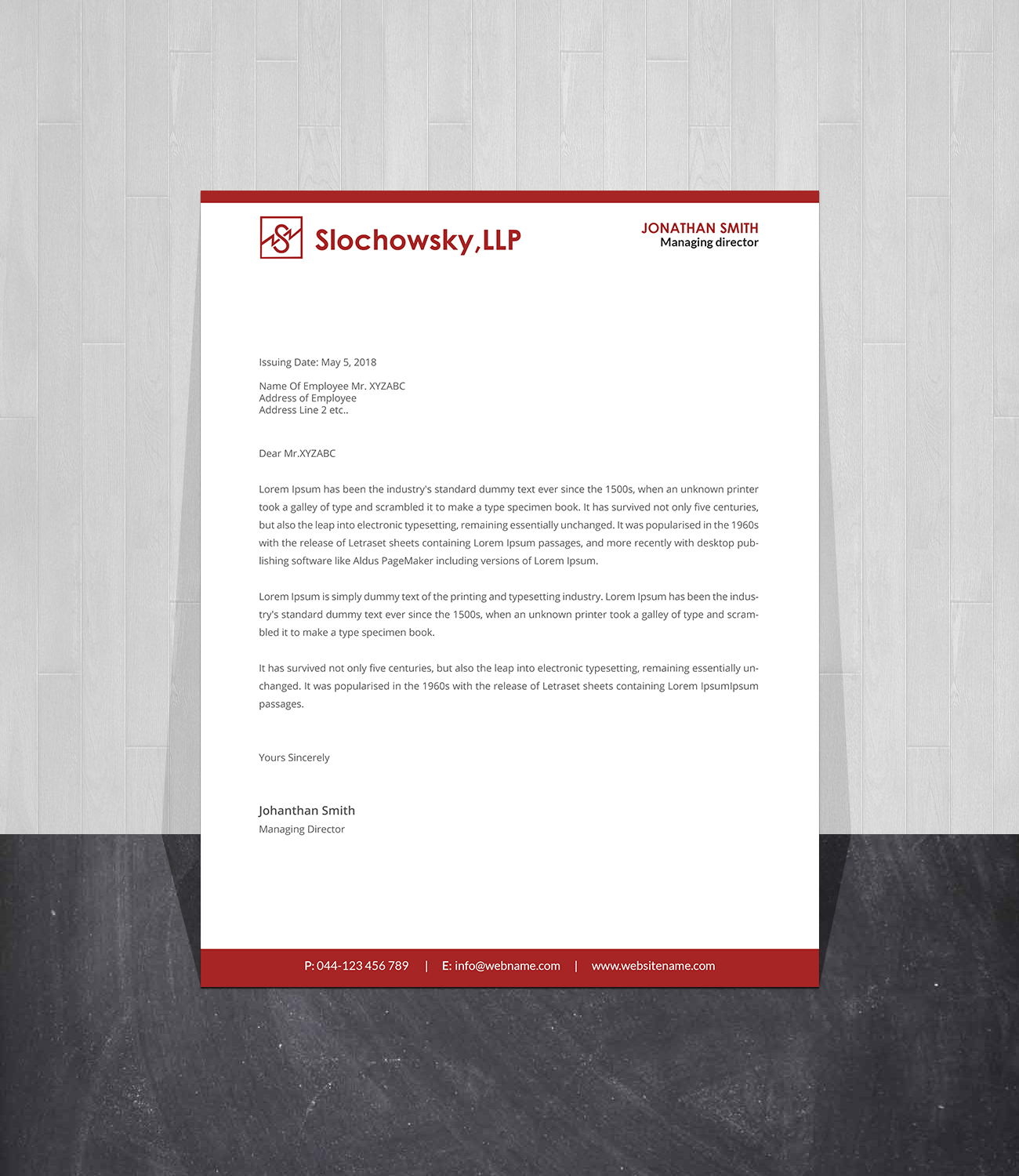 Letterhead Design by Creations Box 2015 for this project | Design #22020424