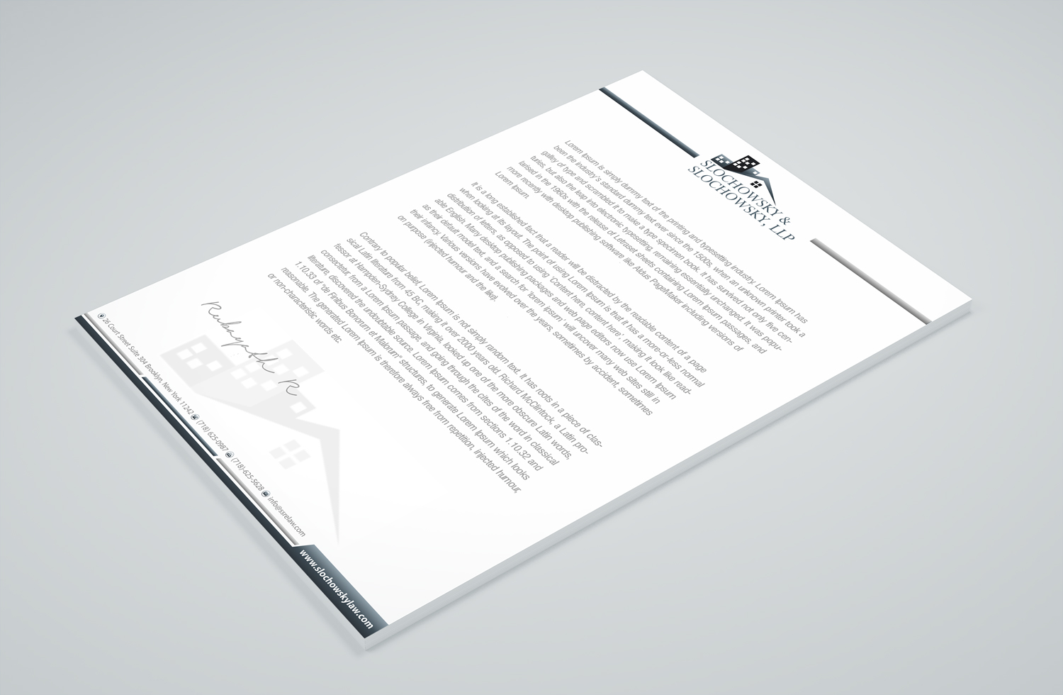 Letterhead Design by Petter Goms for this project | Design #22011270