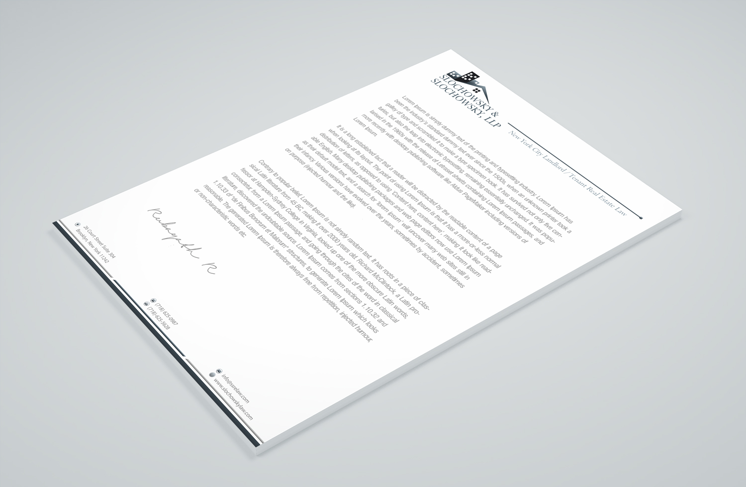 Letterhead Design by Petter Goms for this project | Design #22011340