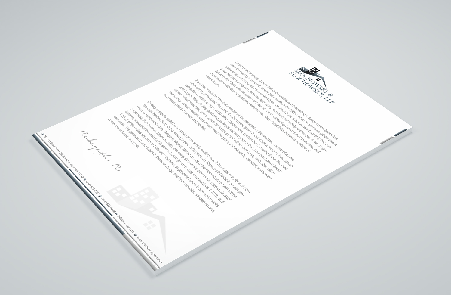 Letterhead Design by Petter Goms for this project | Design #22011389