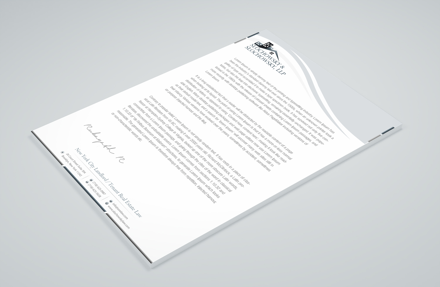 Letterhead Design by Petter Goms for this project | Design #22011537