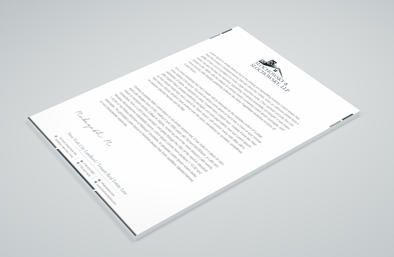 Briefkopf-Design von Petter Goms für dieses Projekt | Design #22011548