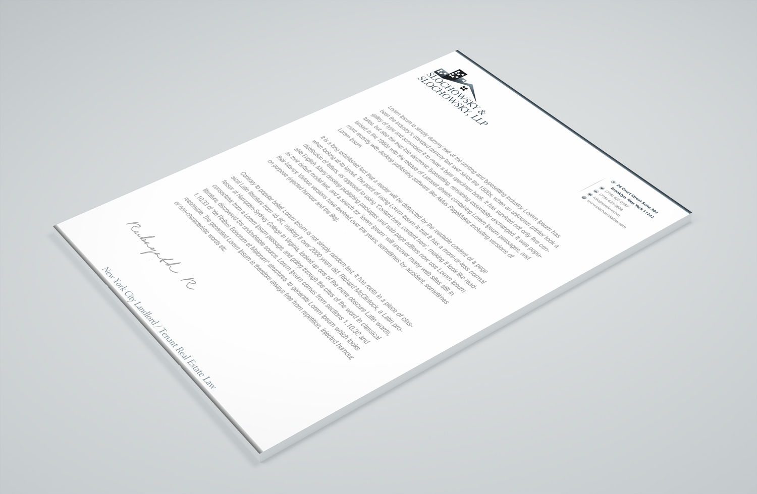 Letterhead Design by Petter Goms for this project | Design #22011577