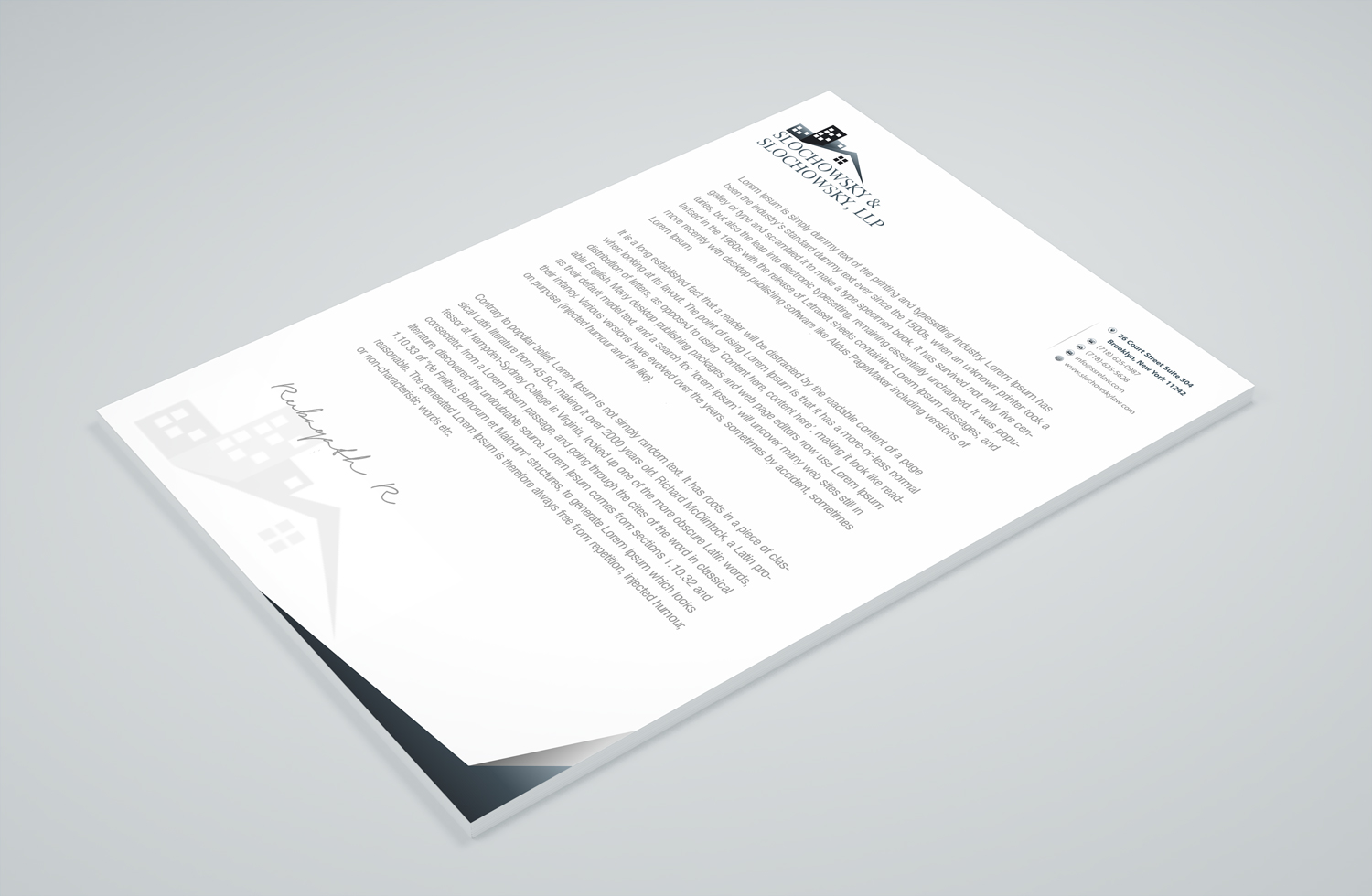 Letterhead Design by Petter Goms for this project | Design #22011606