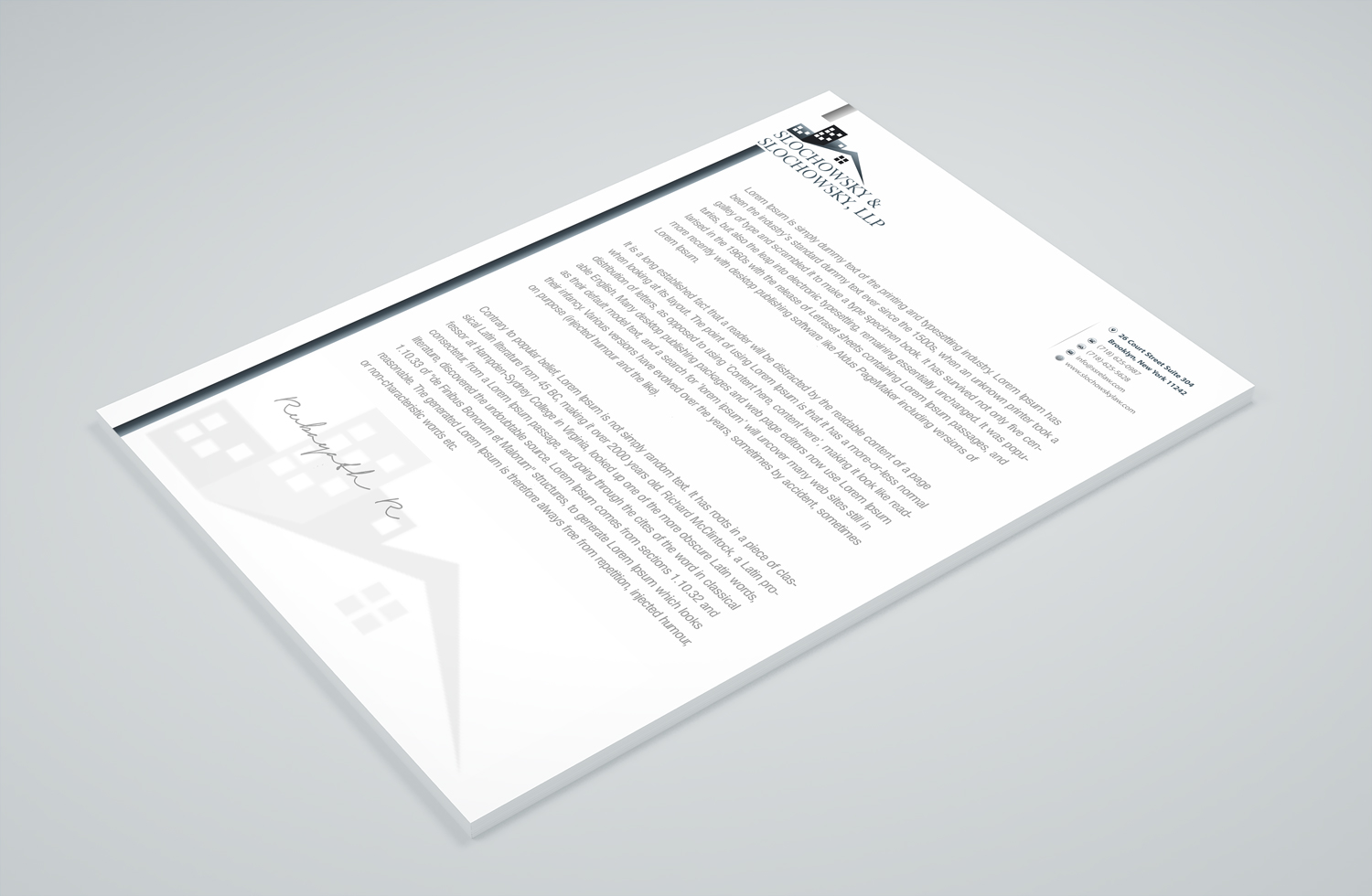Letterhead Design by Petter Goms for this project | Design #22011617
