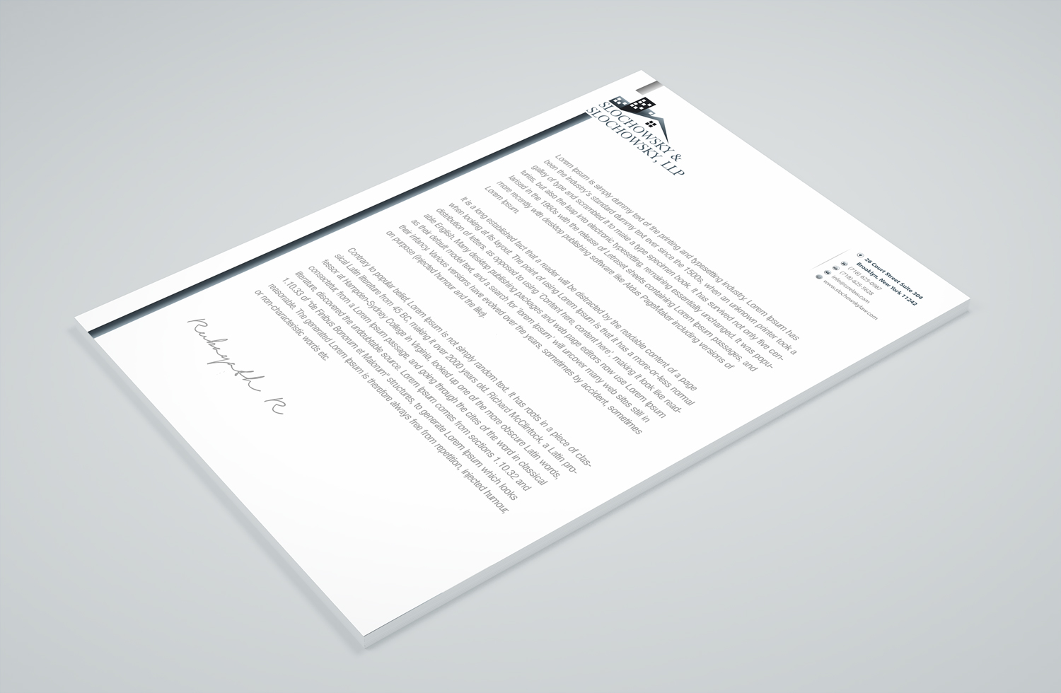 Letterhead Design by Petter Goms for this project | Design #22011618