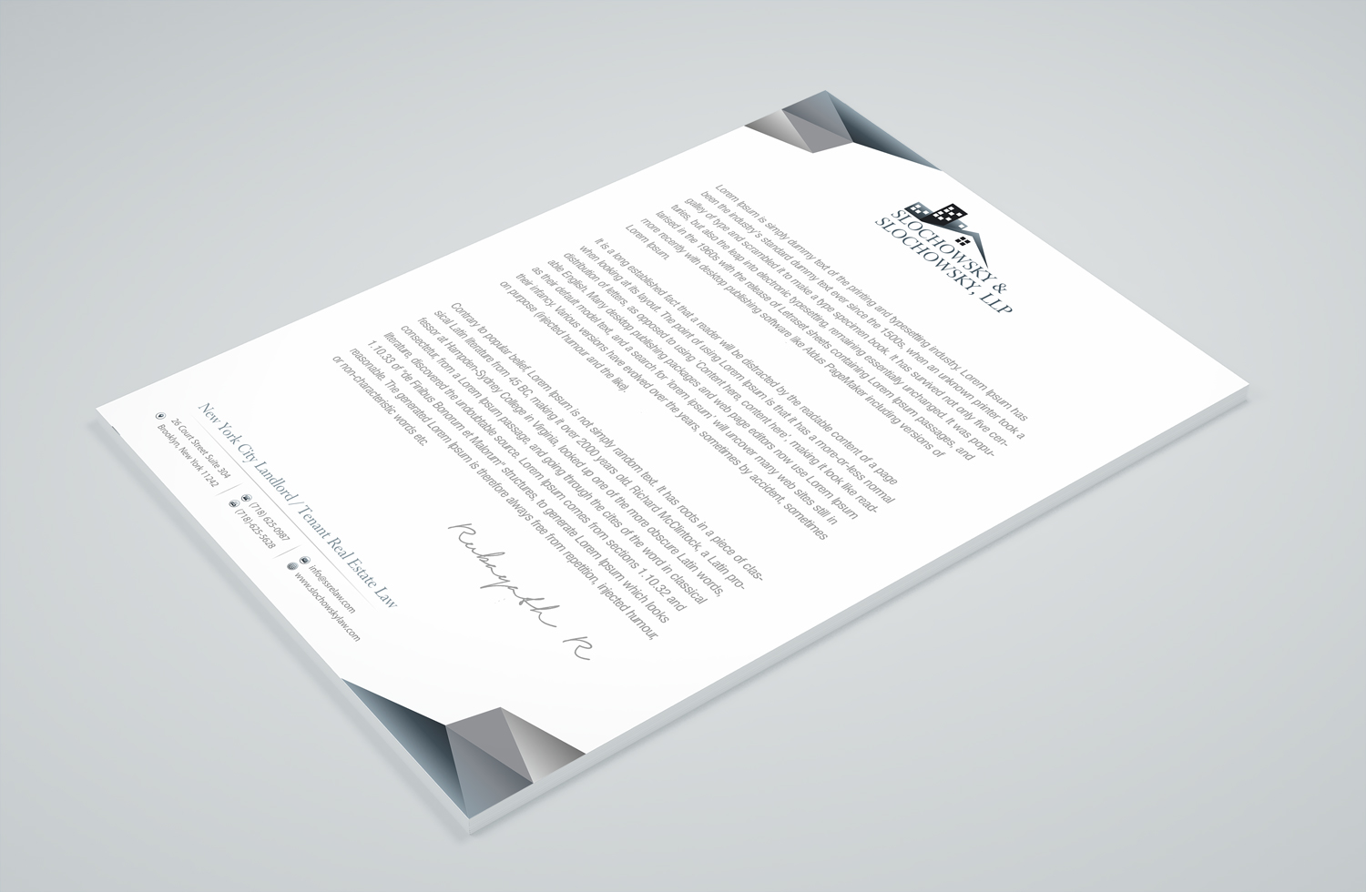 Letterhead Design by Petter Goms for this project | Design #22011712