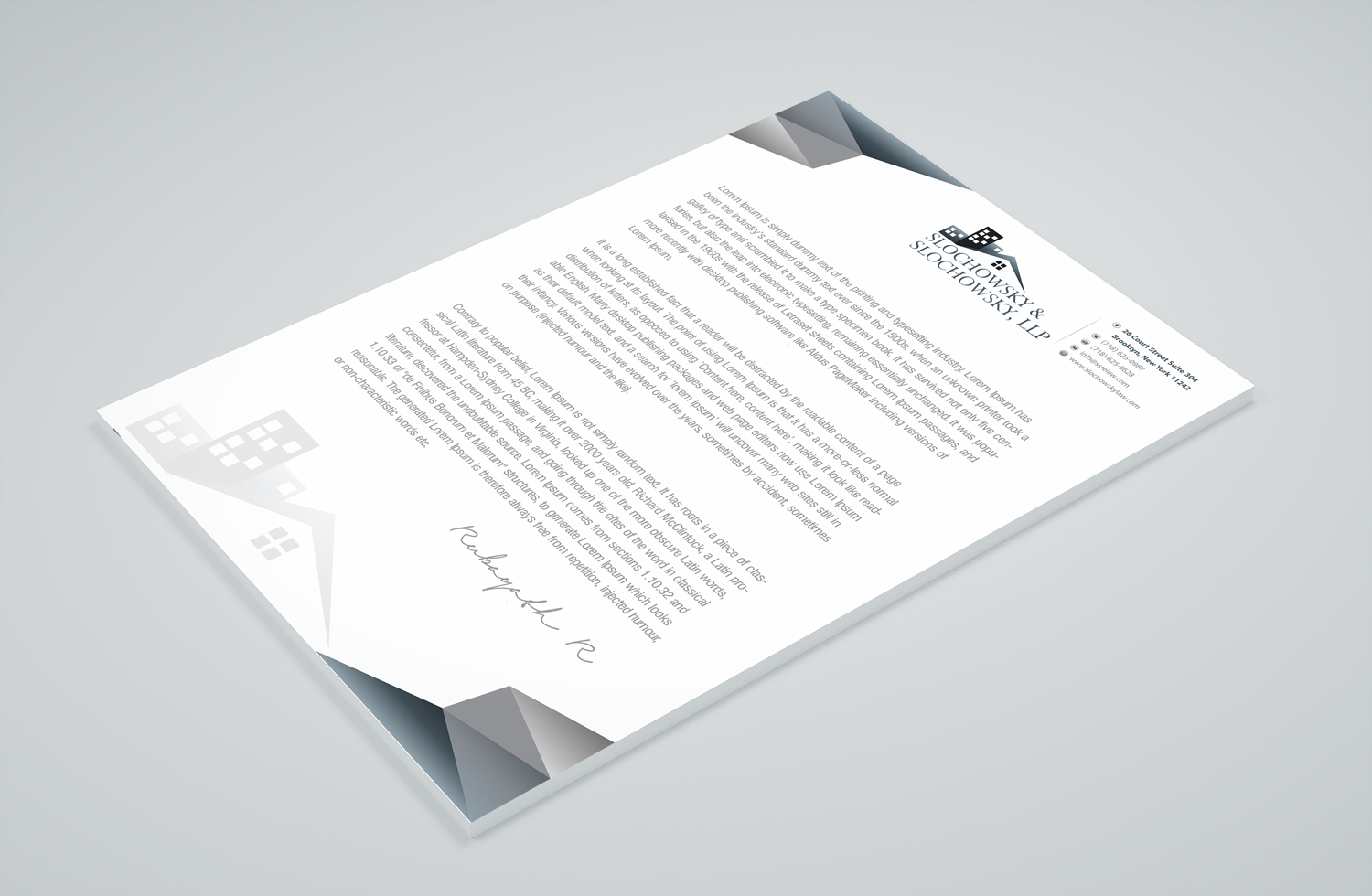 Letterhead Design by Petter Goms for this project | Design #22011713