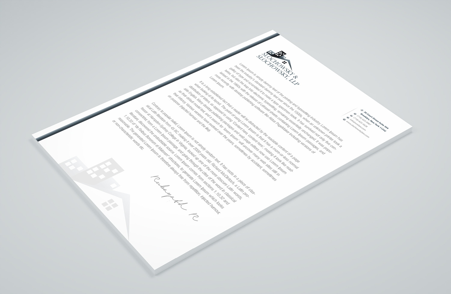 Letterhead Design by Petter Goms for this project | Design #22011744