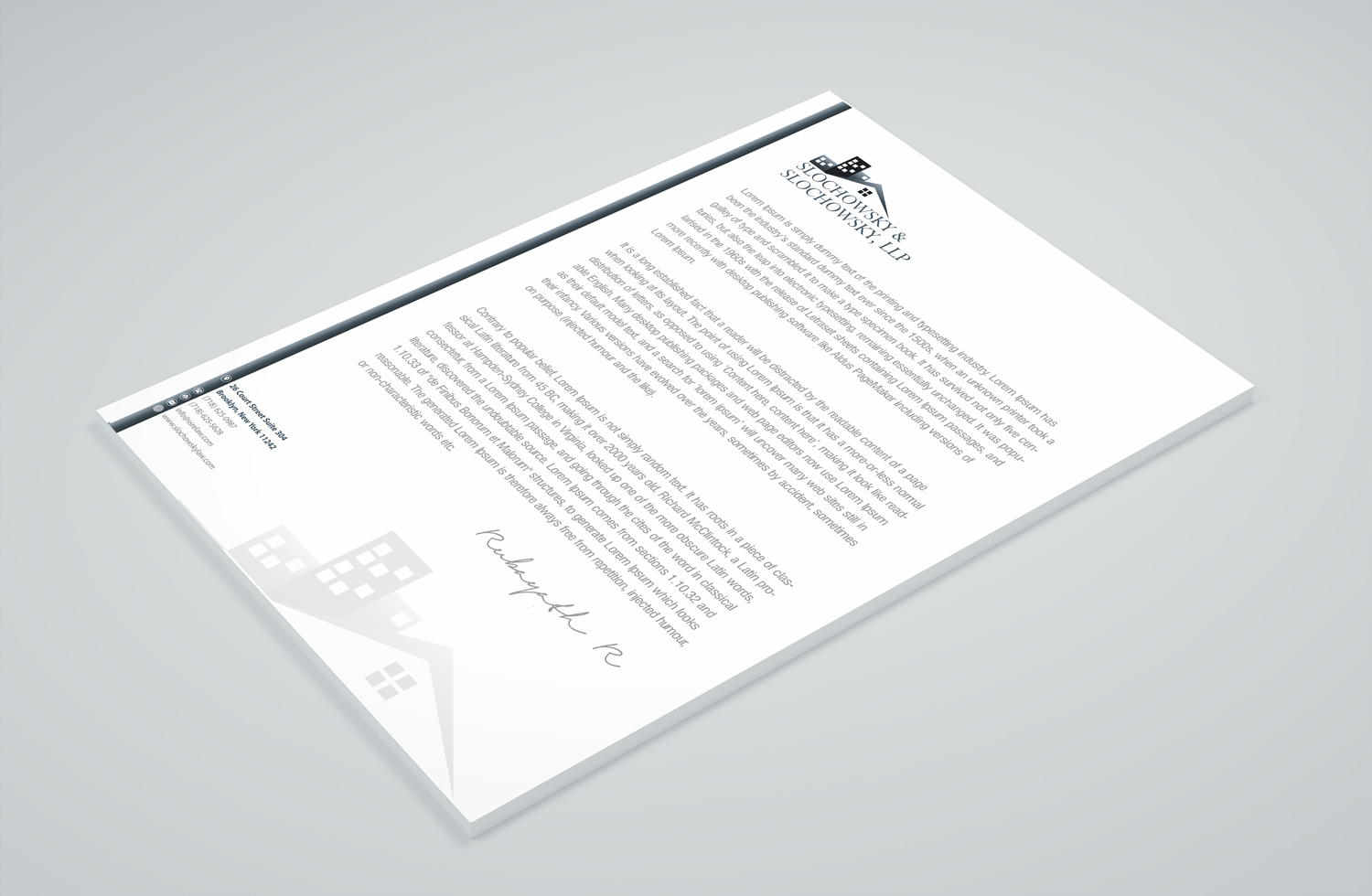 Letterhead Design by Petter Goms for this project | Design #22011745