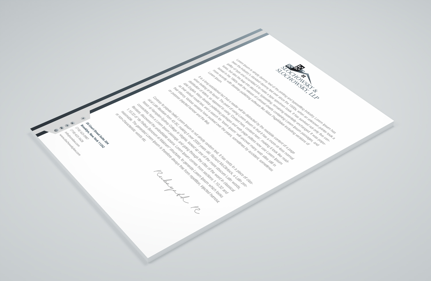 Letterhead Design by Petter Goms for this project | Design #22011816