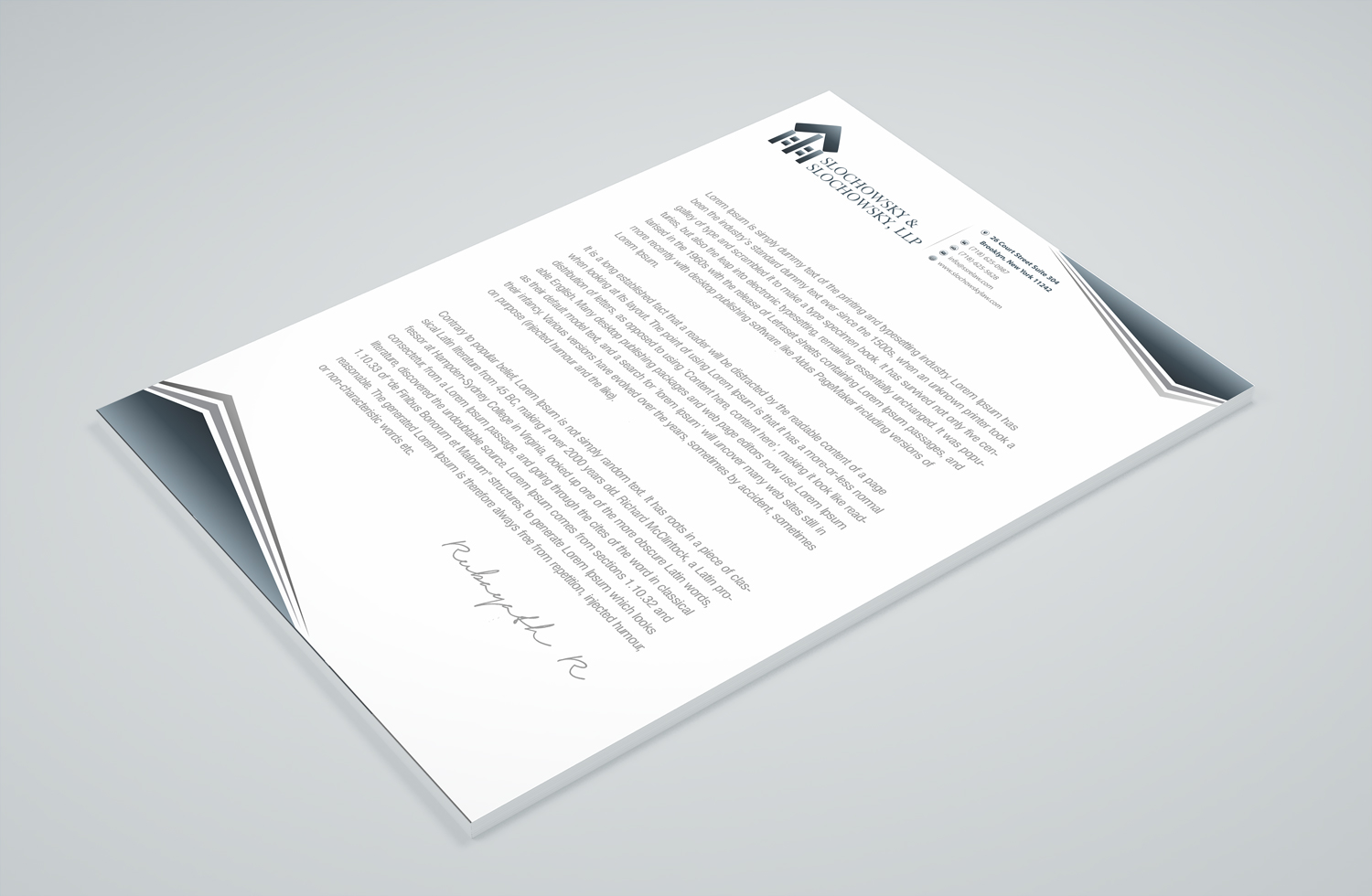 Letterhead Design by Petter Goms for this project | Design #22016719