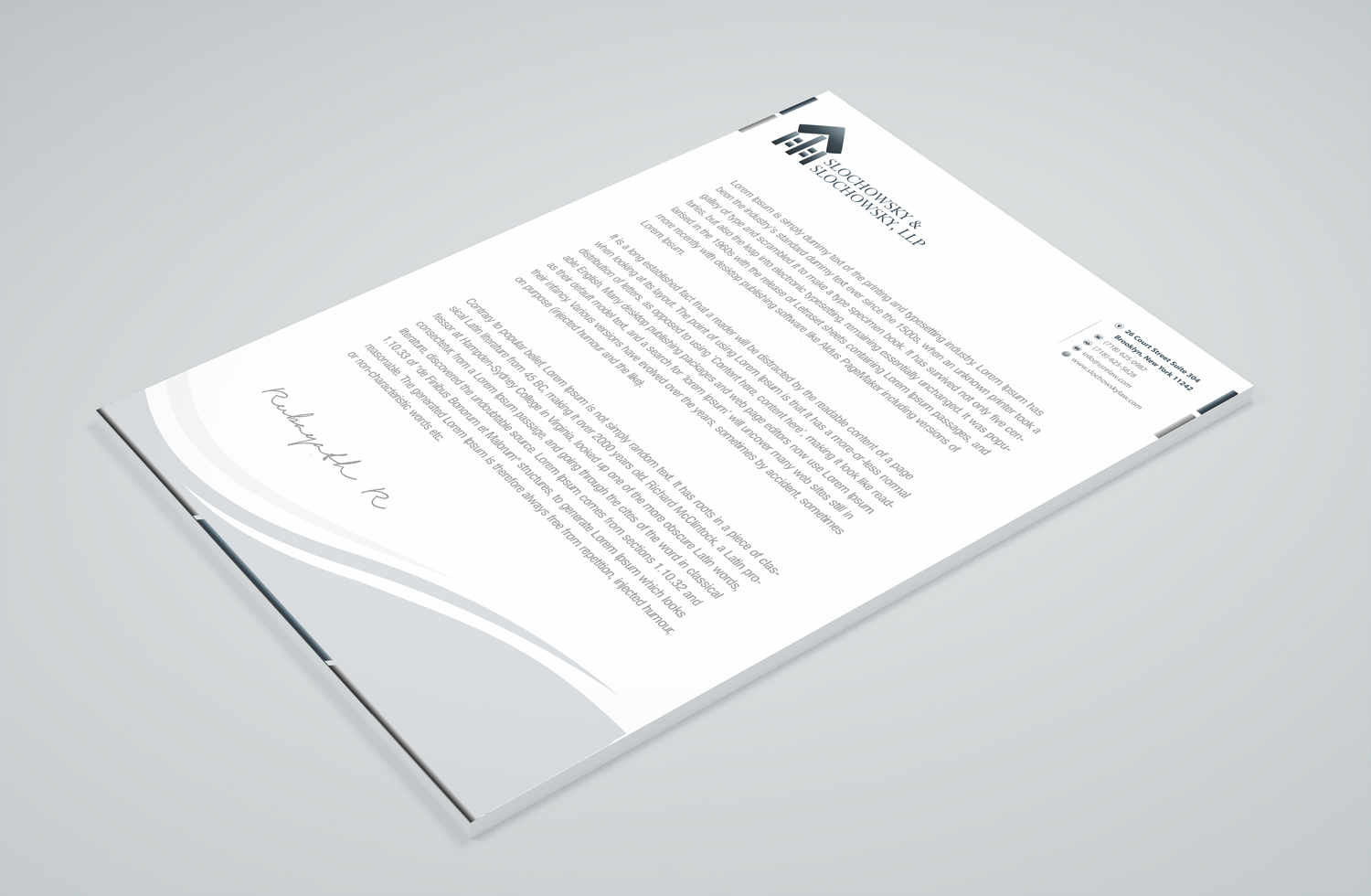 Letterhead Design by Petter Goms for this project | Design #22016721