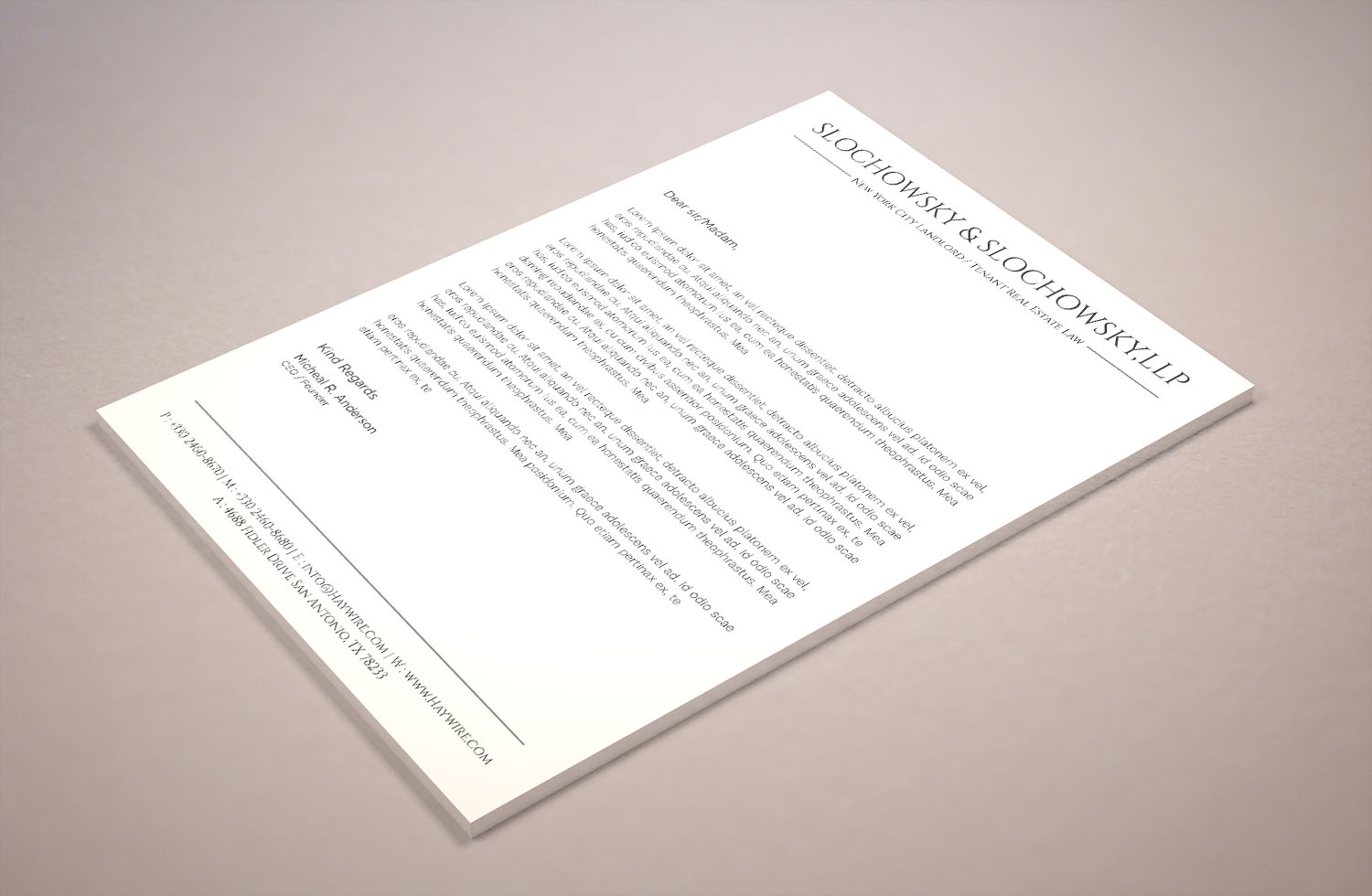 Letterhead Design by Tripti Ranjan Gain for this project | Design #22034590