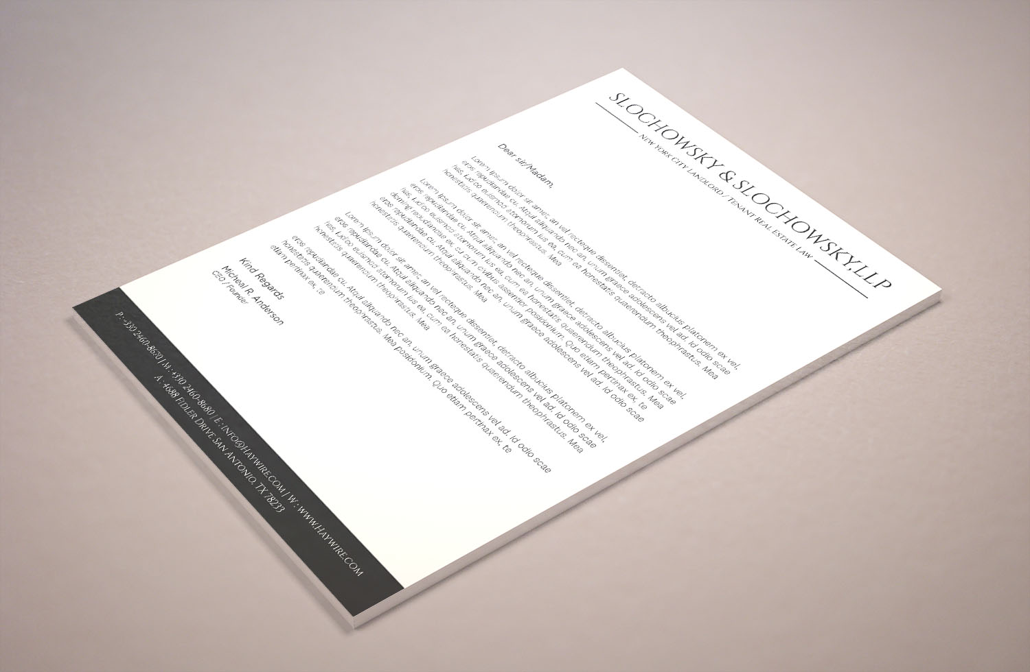 Letterhead Design by Tripti Ranjan Gain for this project | Design #22034593