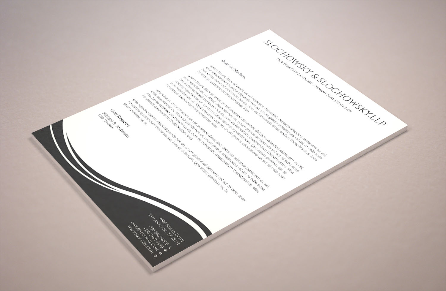 Letterhead Design by Tripti Ranjan Gain for this project | Design #22034599