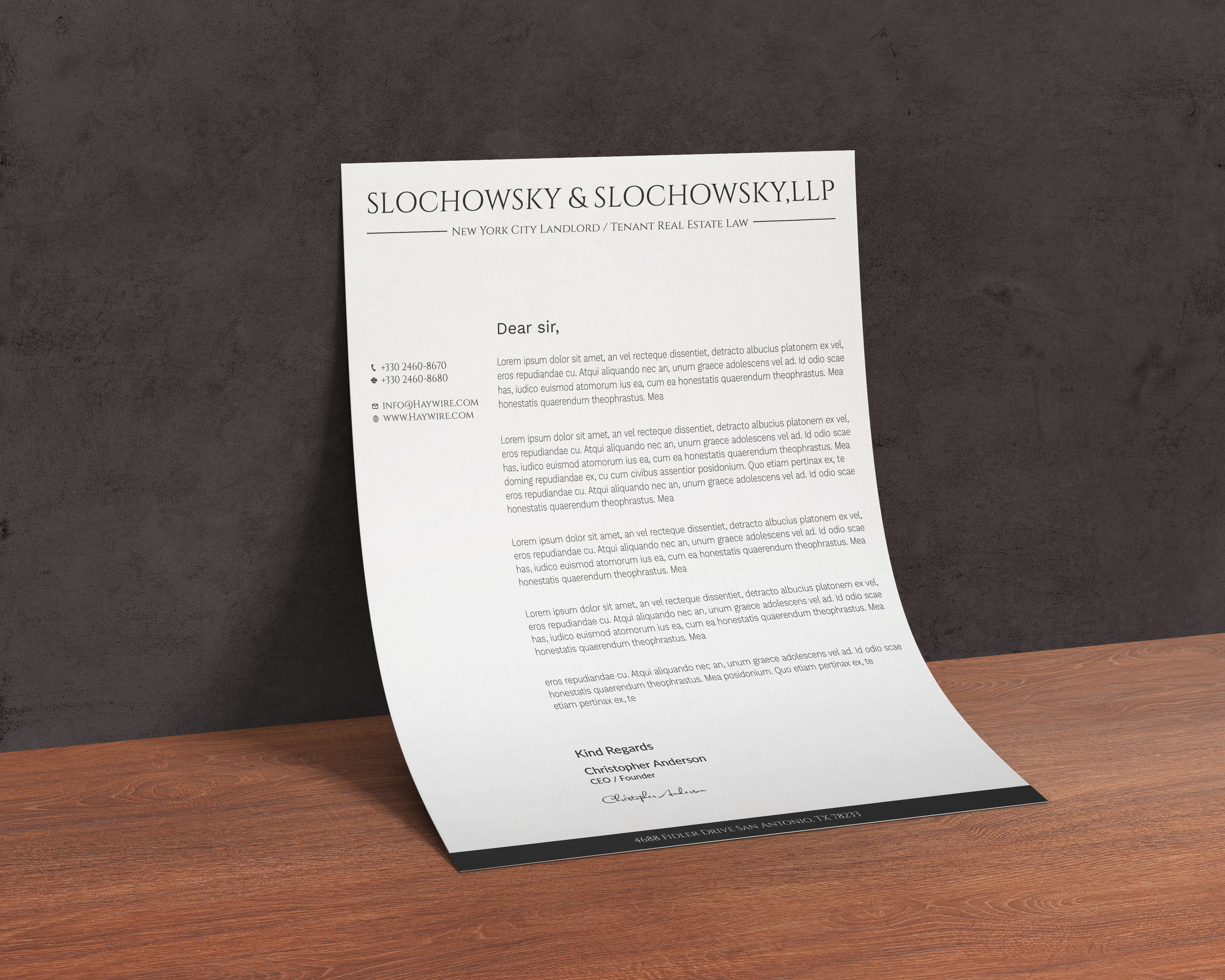 Letterhead Design by Tripti Ranjan Gain for this project | Design #22034604