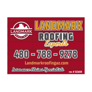 Bright, captive yard sign for a roofing company used for marketing to potential customers. | Poster-Design von Wally_F