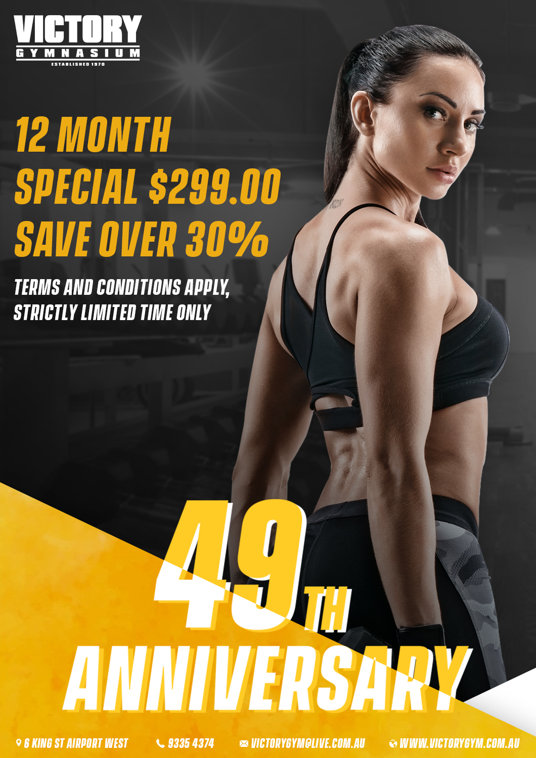 Diseño Gráfico por JONIESES para Victory Gym | Diseño #22040801