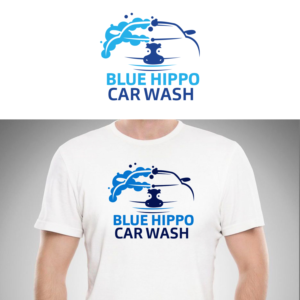 Blue Hippo Car Wash  | Diseño de Logo por TSU Creations