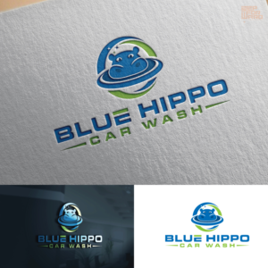 Blue Hippo Car Wash  | Design de Logo par step forward 2