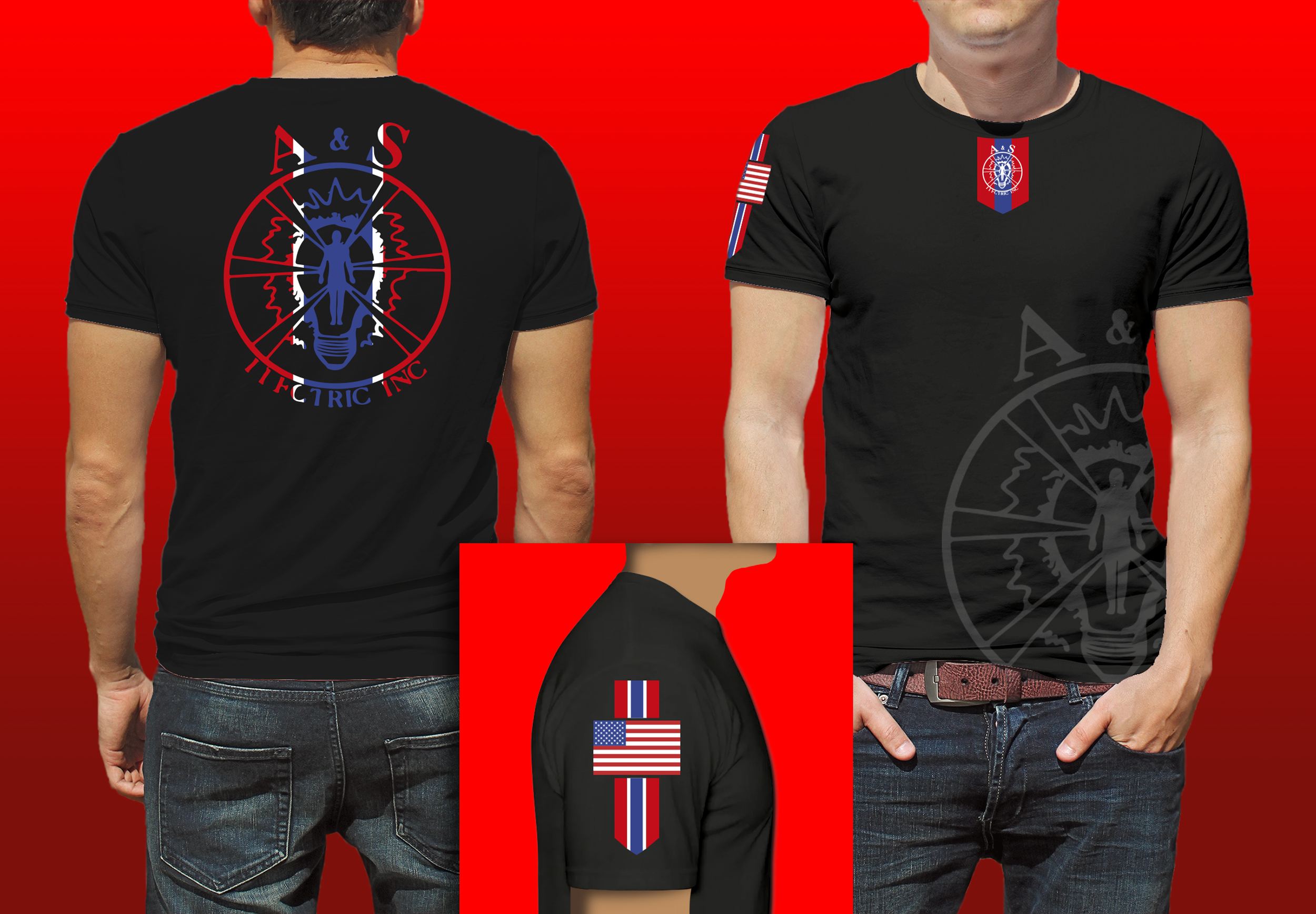 T-shirt Design by Al Pech for A&S Electric INC | Design #22016272