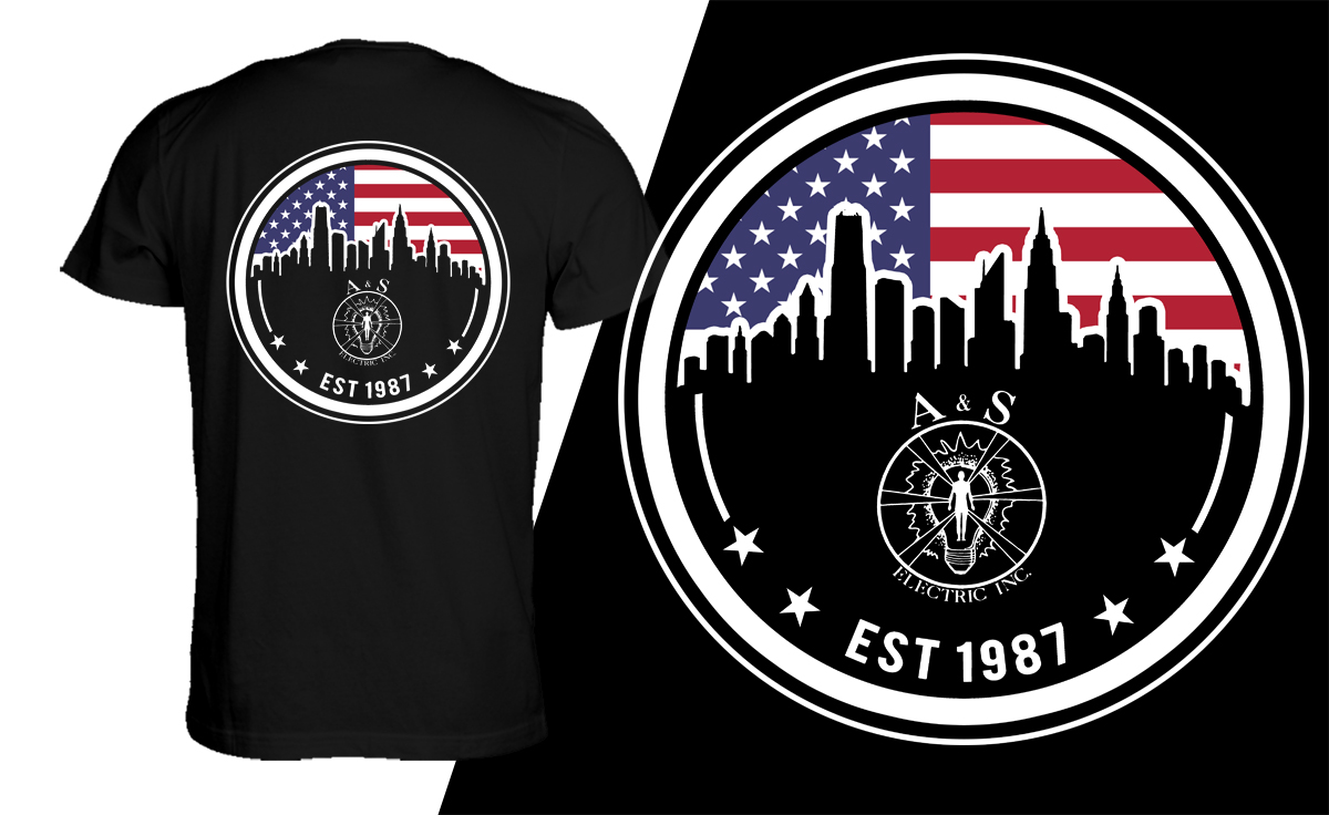 T-shirt Design by Uprinteez for A&S Electric INC | Design #22019711
