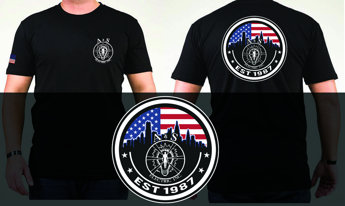 T-shirt Design by Uprinteez for A&S Electric INC | Design #22022189