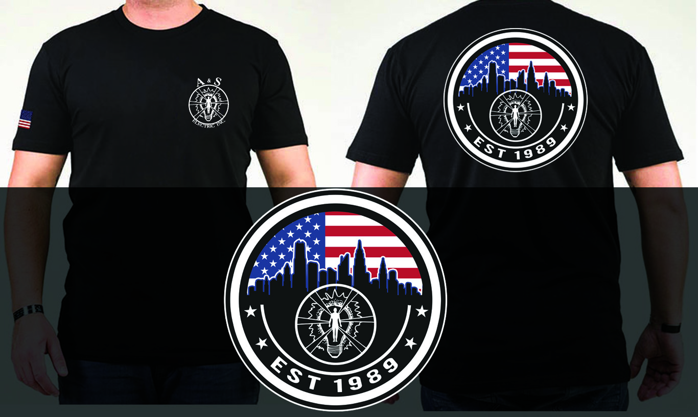 Design de T-shirt par Uprinteez pour A&S Electric INC | Design #22064677