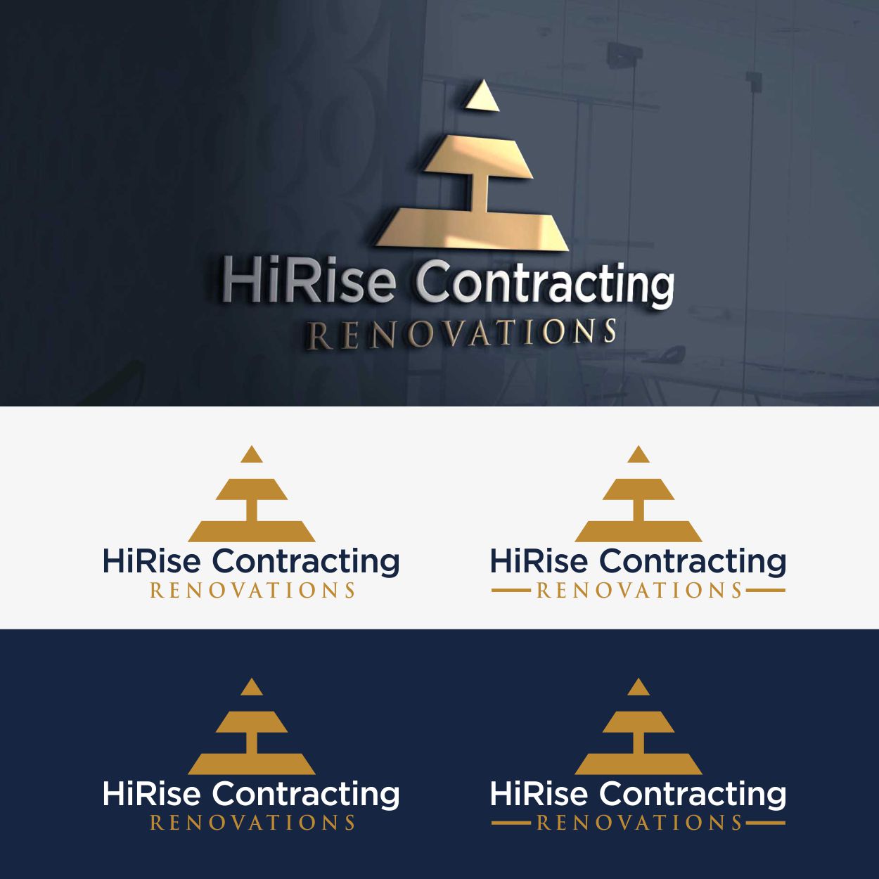 Logo-Design von Rajiv Kumar für HiRise Contracting | Design #22016614