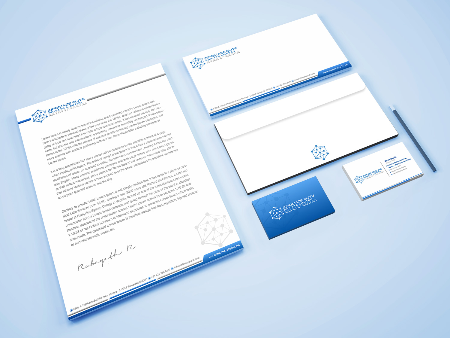 Stationery Design by Petter Goms for this project | Design #22018986