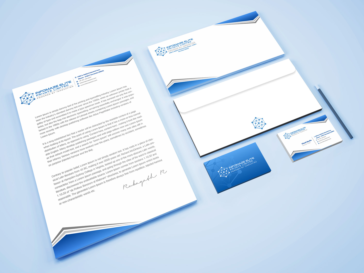 Stationery Design by Petter Goms for this project | Design #22019136