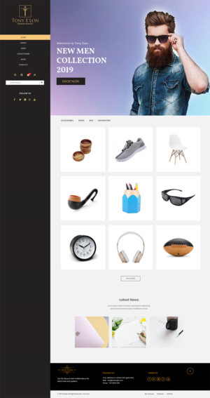 Tony Elon Landing page | Web-Design von Expert Designer