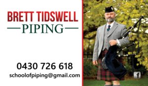 Business Card Design by Hardcore Design for Brett Tidswell Piping | Design: #22020847