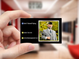 Business Card Design by Creations Box 2015 for Brett Tidswell Piping | Design: #22020812
