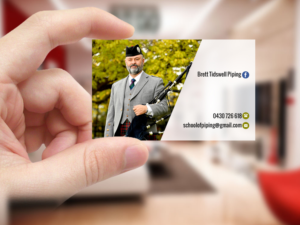 Business Card Design by Creations Box 2015 for Brett Tidswell Piping | Design: #22020813