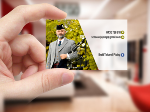 Business Card Design by Creations Box 2015 for Brett Tidswell Piping | Design: #22020814