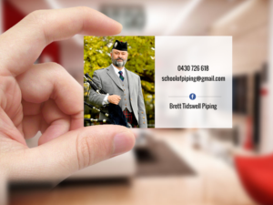 Design de Carte de Visite par Creations Box 2015 pour Brett Tidswell Piping | Design : #22020816