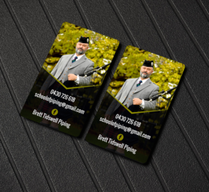Business Card Design by Creations Box 2015 for Brett Tidswell Piping | Design #22020863