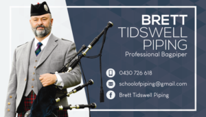 Design de Carte de Visite par rhiezkyrach pour Brett Tidswell Piping | Design : #22018474
