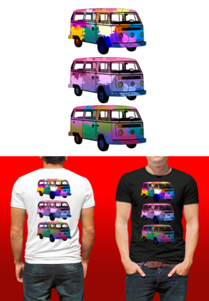 camping lover and bulli driver | Diseño de Camiseta por Al Pech