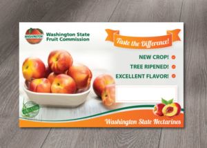 Nectarine Point of Sale Cards for Grocery Retail Markets | Flyer Design by alex989