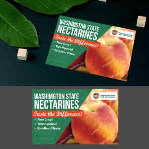 Nectarine Point of Sale Cards for Grocery Retail Markets | Flyer Design by Schöpfer