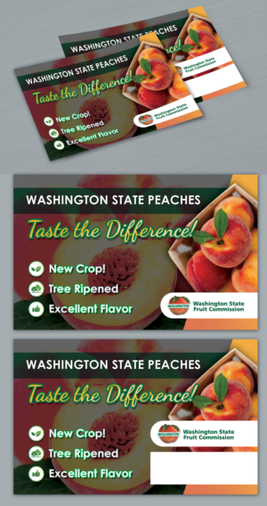 Nectarine Point of Sale Cards for Grocery Retail Markets | Flyer Design by BLUE WINGS