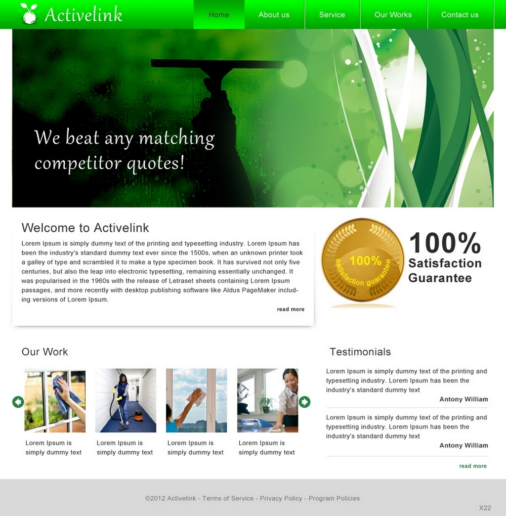 Web Design by pb for this project | Design #716557