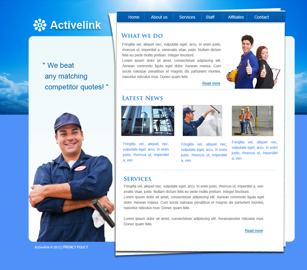 Web Design by pb for this project | Design #716559