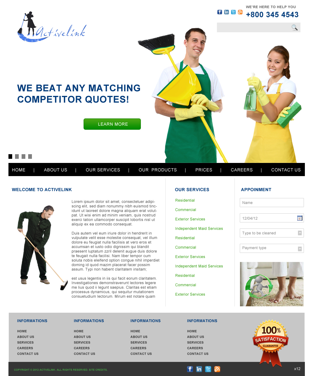 Web Design by pb for this project | Design #721346