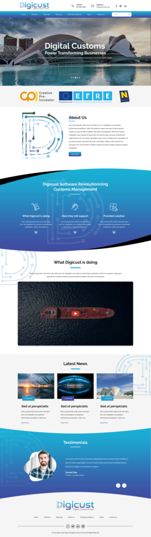 Digicust - Digital Customs Power Transforming Businesses | Diseño Web por Jarry199776