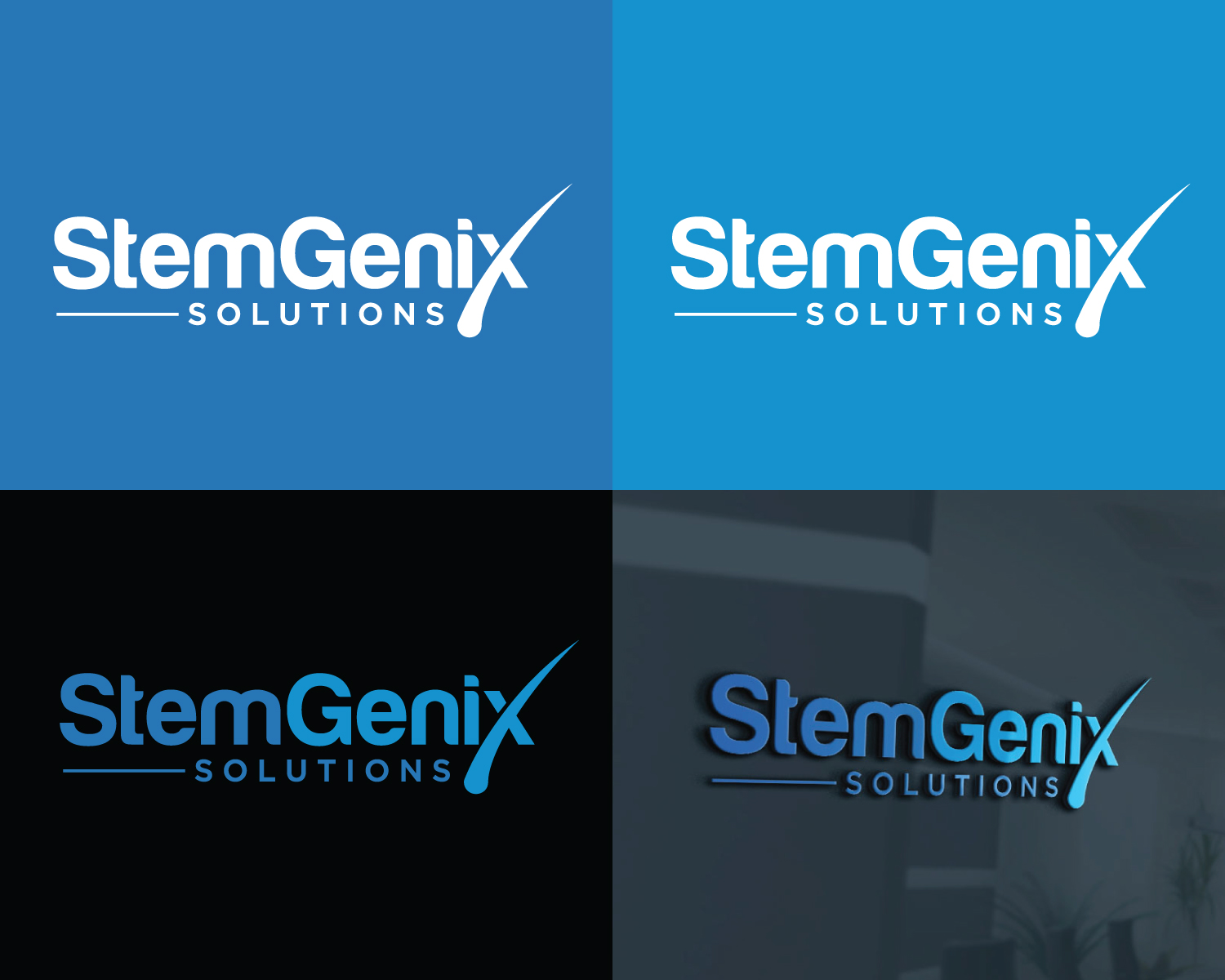 Logo Design by Atec for Stem Genix Solutuons, LLC. | Design #22039534