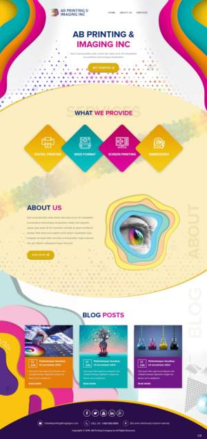 Web Design by pb for AB Printing & Imaging Inc. | Design: #22025426
